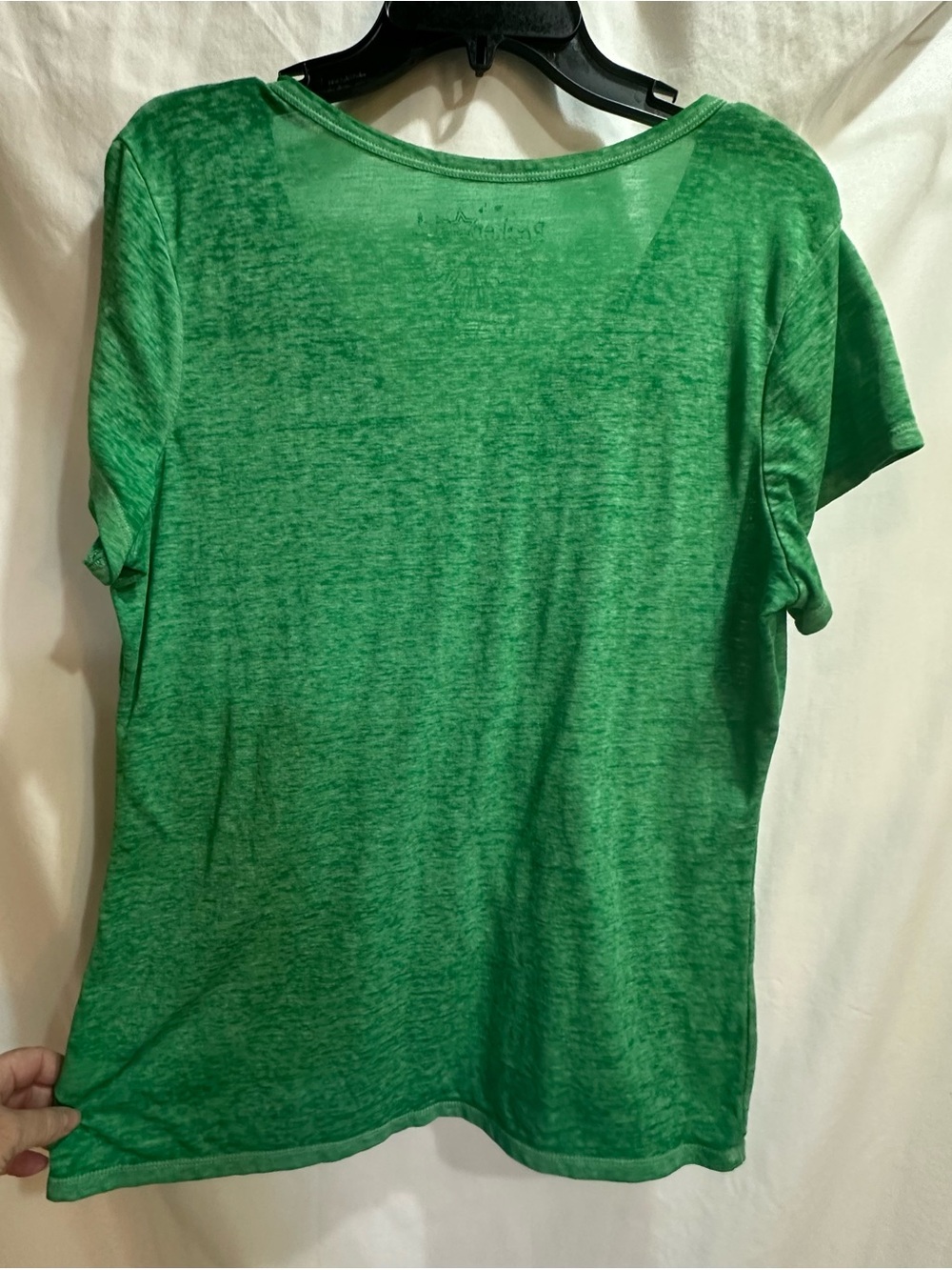 ALL ACCESS Green V-Neck RockerGirl Tee - Picture 3 of 6